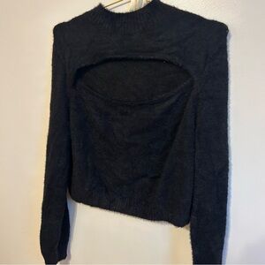 H&M • cut out chenille sweater